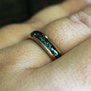The Juliet- Meteorite Rose Gold Tungsten Women's Wedding Ring | Madera Bands