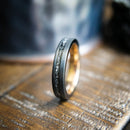 The Rose- Meteorite Black Tungsten Women's Wedding Band | Madera Bands
