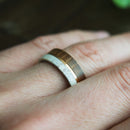 The Cazador- Tungsten Antler & Wood Men’s Wedding Rings | Madera Bands