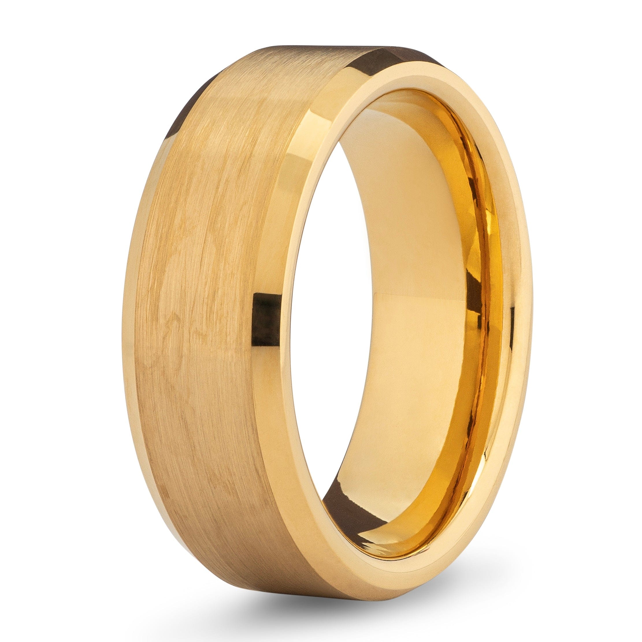 Men's 14k Yellow Gold Tungten Wedding Band The Executive