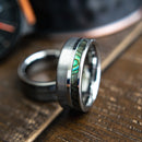 The Da Vinci- Tungsten & Abalone Shell Men's Wedding Ring | Madera Bands