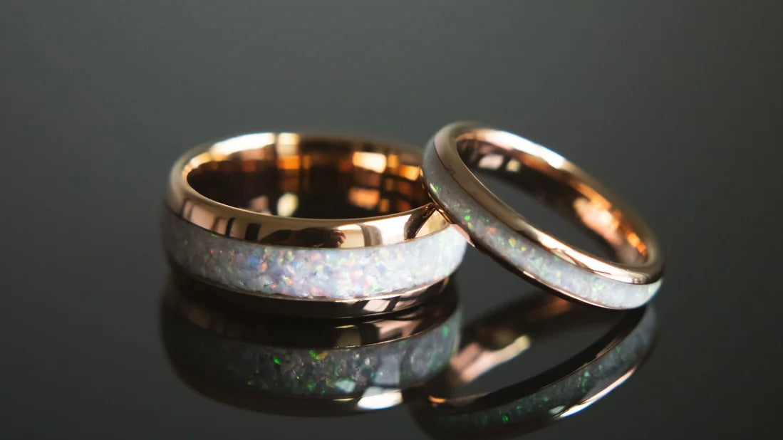 OPAL WEDDING BAND SETS & INDIVIDUAL BANDS