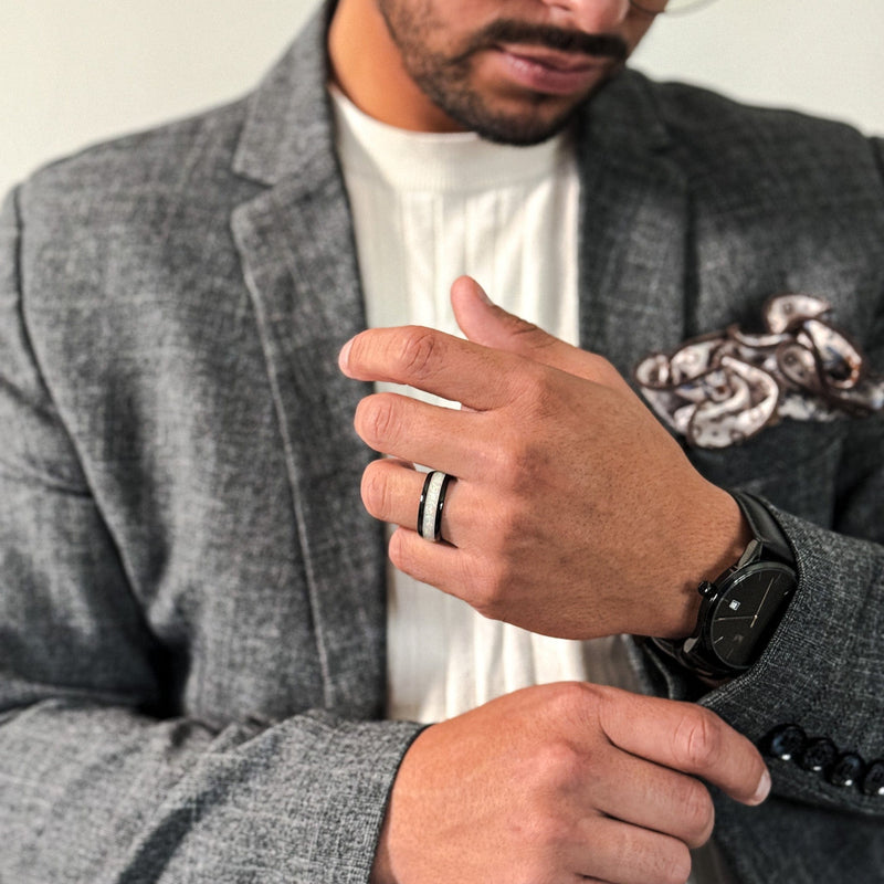 man-wearing-opal-wedding-band