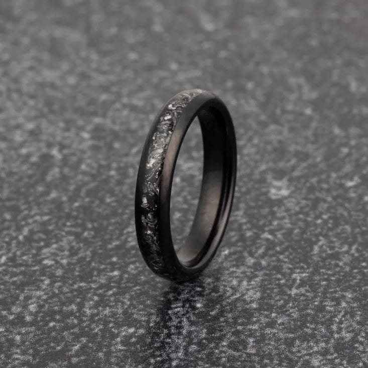 Ladies' Black Wedding Rings | The Juliet 2.0 | Madera Bands