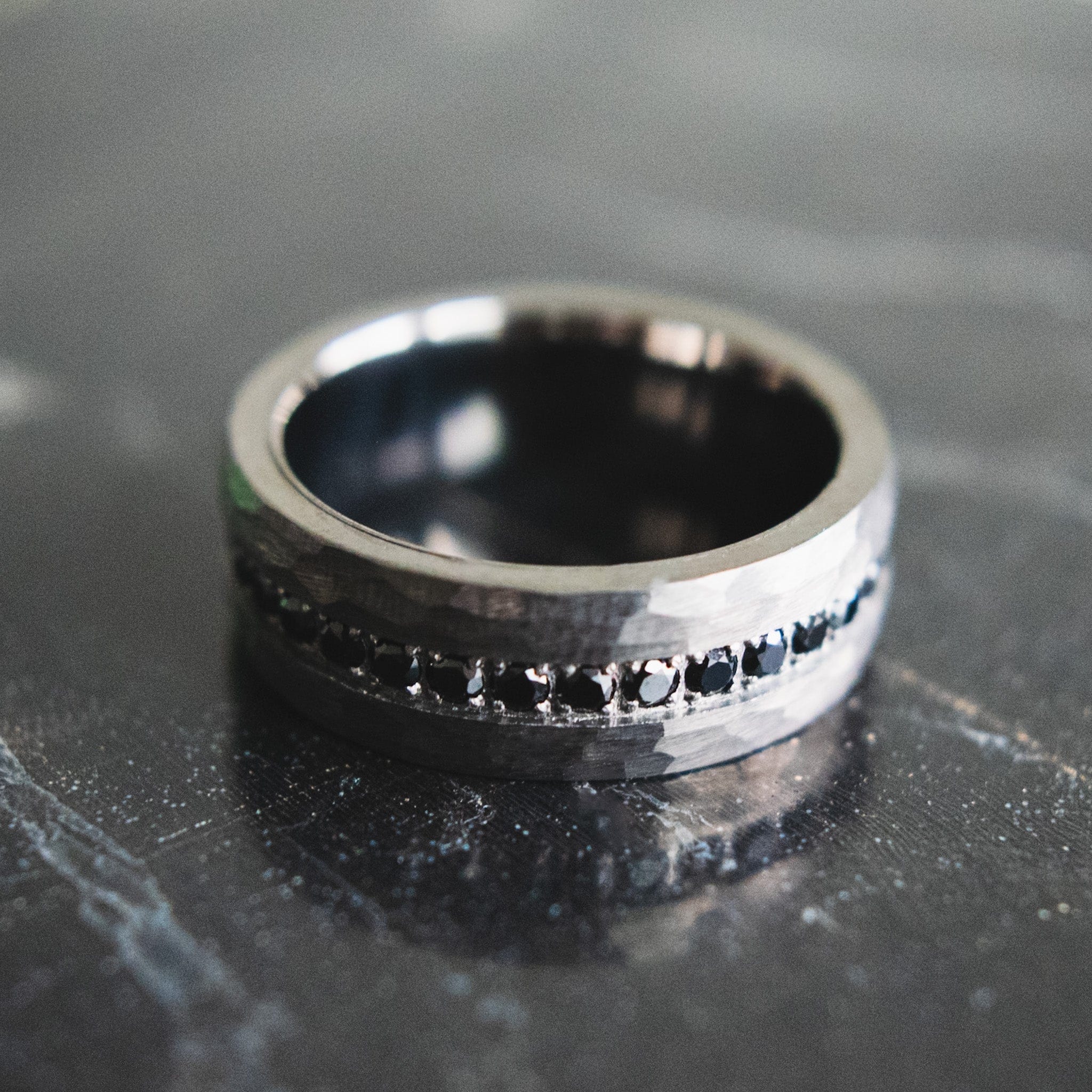 The Gray Panther- Men's Diamond Wedding Bands | Madera Bands