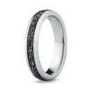 The Juliet white gold meteorite ring