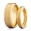 couple’s matte gold rings
