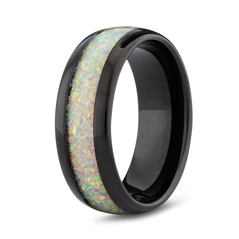 The Beast 2.0 men’s white opal ring