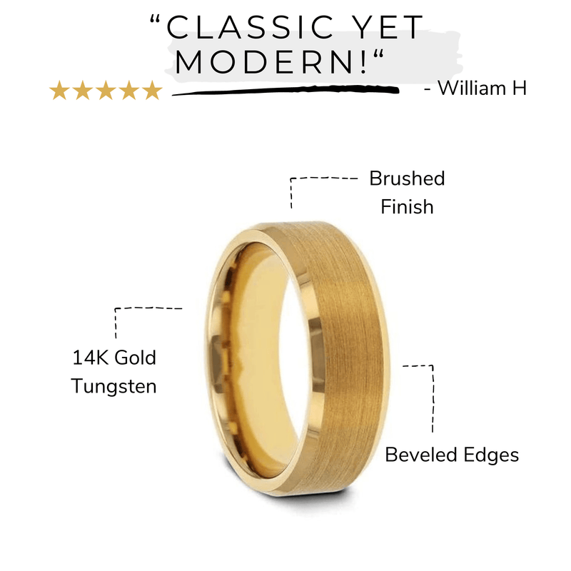 Details image for The Executive men’s gold tungsten ring