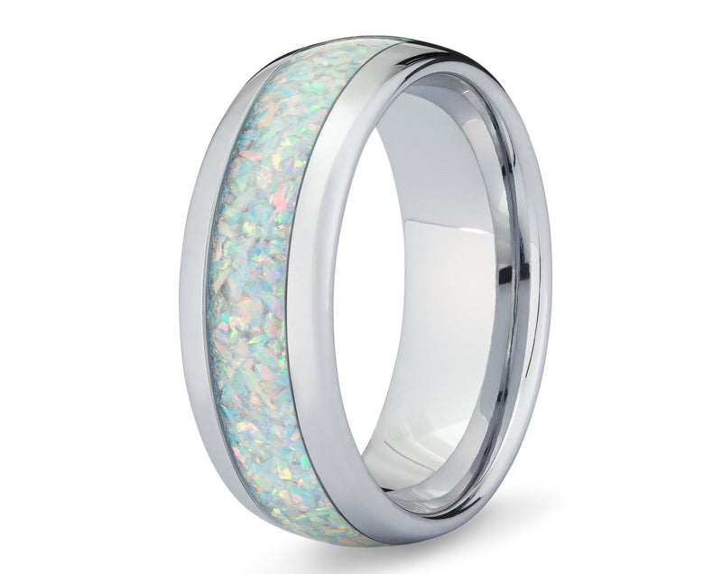 Opal Men’s Wedding Band | Madera Bands