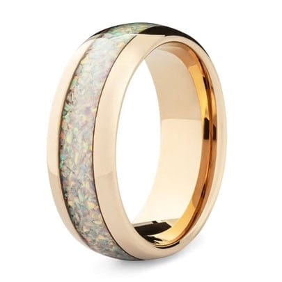 Opal Men’s Wedding Band | Madera Bands