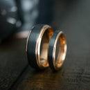 Rose Gold His and Hers Wedding Bands | The Royal Couple