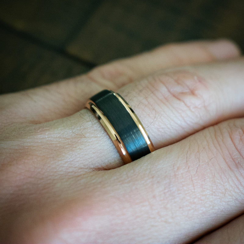 Rose Gold His and Hers Wedding Bands | The Royal Couple