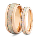 rose gold matching rings