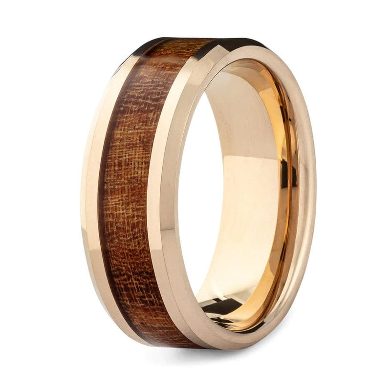 The Aiden- Rose Gold Tungsten Men's Wedding Ring | Madera Bands