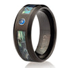 The Aqua- Abalone Shell Men’s Wedding Ring | Madera Bands