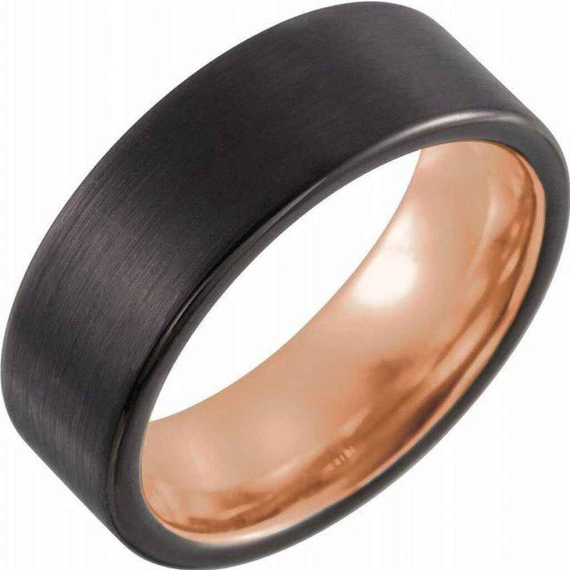 The Classic Man | Mens Rose Gold Wedding Rings | MaderaBands