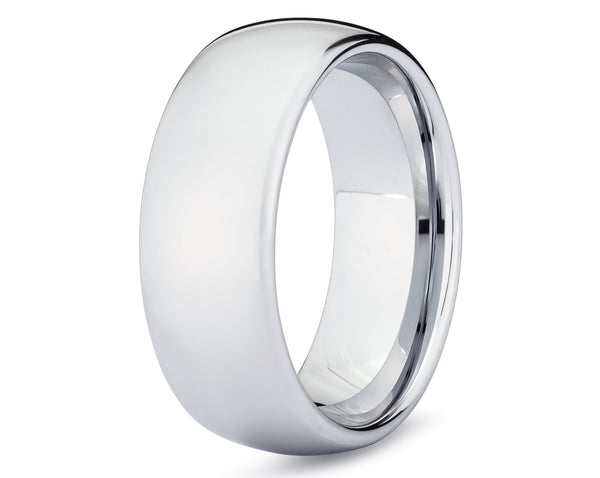 The Classic White Gold Men’s Wedding Band | Madera Bands