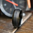 The Golfer-  Men's Black Wedding Band | Madera Bands | Afterpay