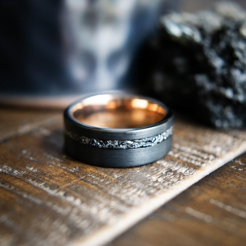 The Jack- Tungsten Meteorite Men's Wedding Ring | Madera Bands