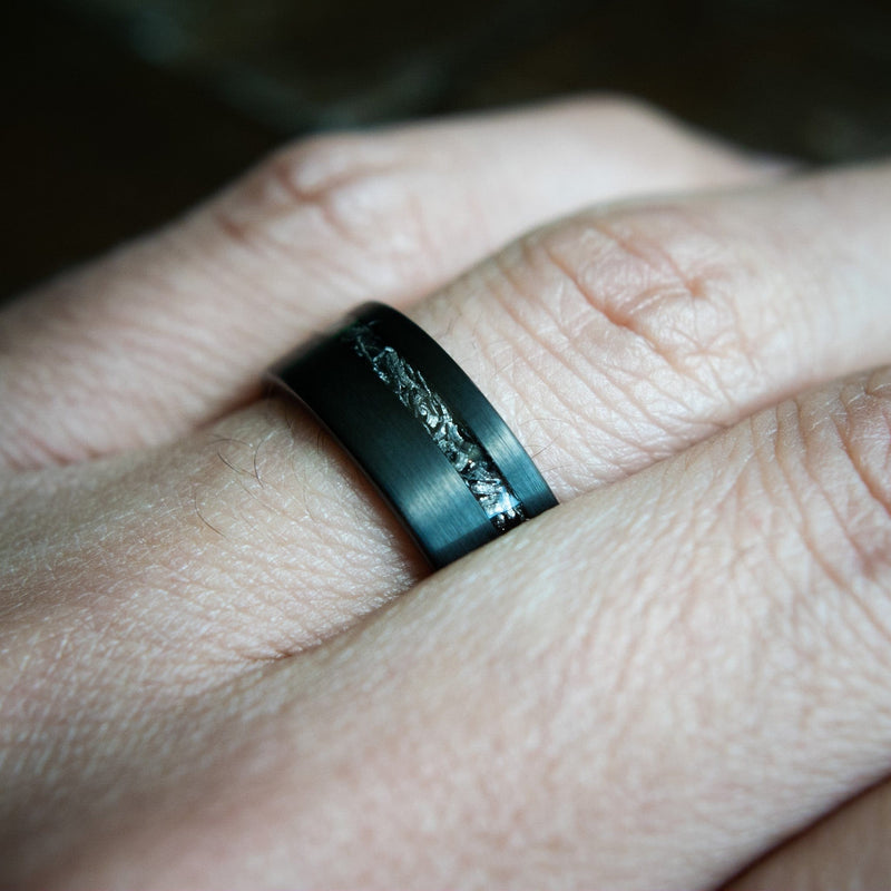 The Jack- Tungsten Meteorite Men's Wedding Ring | Madera Bands