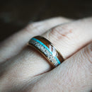 The Jones-  Men’s Deer Antler Wedding Band | Madera Bands