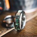 The Masterpiece- Tungsten and Abalone Men’s Wedding Rings | Madera Bands