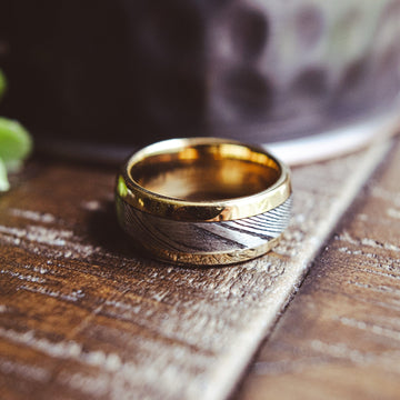 Gold-Plated Tungsten Wedding Bands Shop The Spartan
