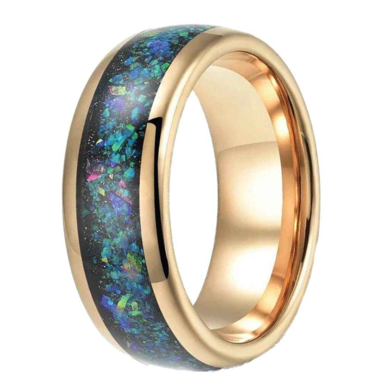 The Thanos- Gold Tungsten Men's Wedding Ring | Madera Bands