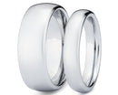 White Gold Tungsten Couple's Wedding Bands | Madera Bands