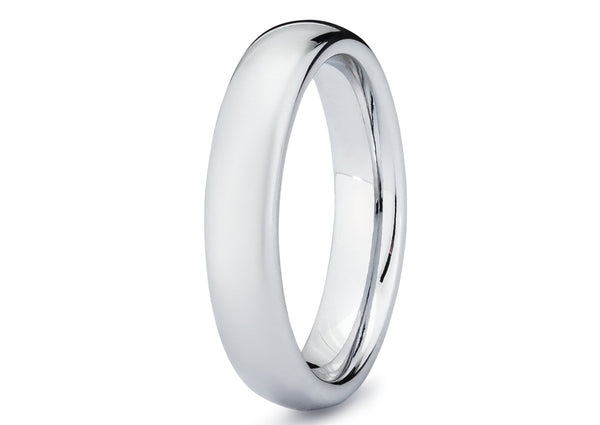 White Gold Women’s Wedding Band | Madera Bands