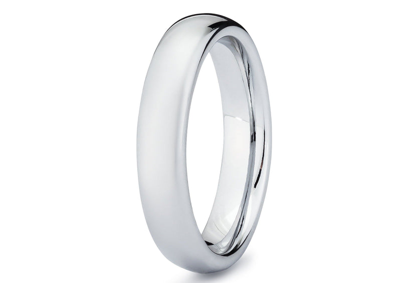 White Gold Women’s Wedding Band | Madera Bands