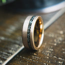 Meteorite Men's Wedding Rings |Tungsten Men's Wedding Rings | Rose Gold Men’s Wedding Rings | Madera Bands
