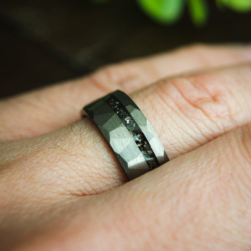 The Anakin- Meteorite Tungsten Men's Wedding Ring | Madera Bands