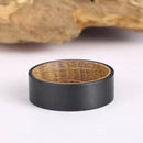The Bourbon- Tungsten & Whiskey Wood Men’s Wedding Ring | Madera Bands