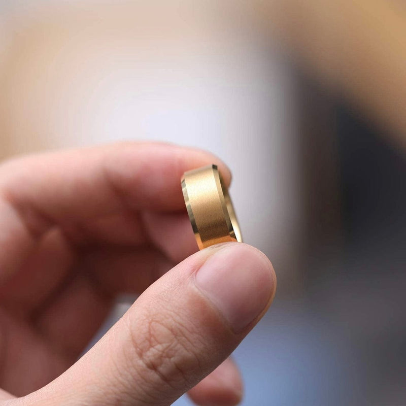 The Classic- 14k Yellow Gold Tungsten Men’s Wedding Ring | Madera Bands