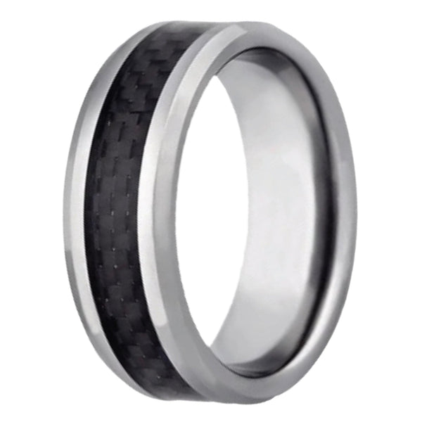 The Competitor- Tungsten and Carbon Fiber Men's Wedding Rings | Madera Bands