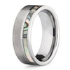 The Da Vinci- Tungsten & Abalone Shell Men's Wedding Ring | Madera Bands