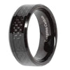 The Drew- Tungsten & Carbon Fiber Men's Wedding Ring | Madera Bands