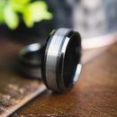 The GQ- Black Tungsten Men's Wedding Ring | Madera Bands