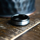 The GQ- Black Tungsten Men's Wedding Ring | Madera Bands