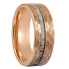 The Grant- Deer Antler Tungsten Men's Wedding Ring | Madera Bands