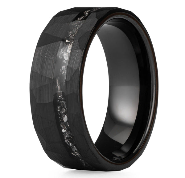 Contemporary Mens Wedding Bands Modern And Stylish: Men's Black