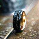 The Luna- Tungsten & Meteorite Men's Wedding Ring | Madera Bands