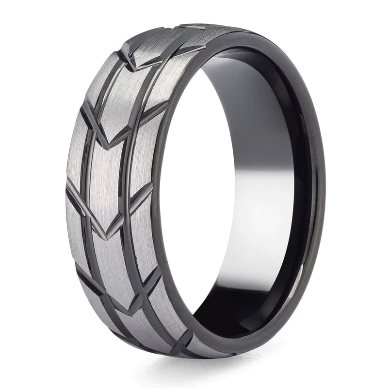 the mechanic tire men s wedding rings madera bands mens ring
