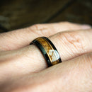 The Tennessee- Whiskey Barrel Wood Tungsten & Copper Men's Wedding Ring | Madera Bands