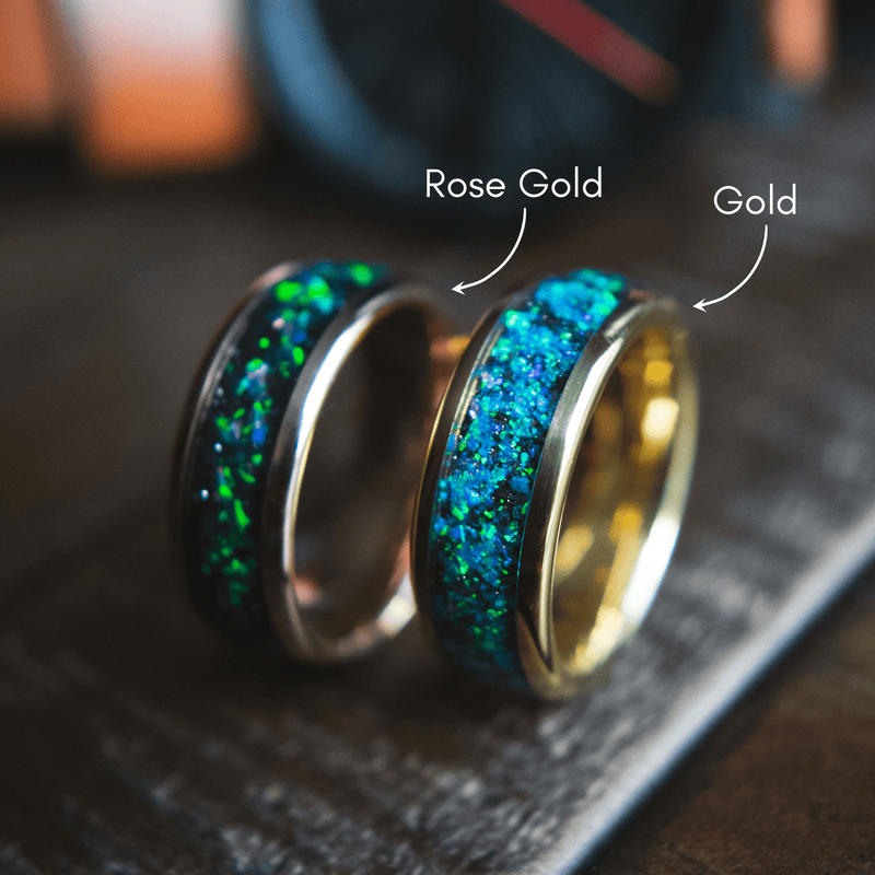 The Thanos- Gold Tungsten Men's Wedding Ring | Madera Bands