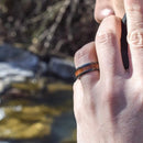 The Woodsman- Titanium and Wood Men's Wedding Ring | Madera Bands